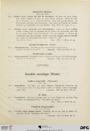 Gemälde neuzeitiger Meister (Nr. 136-313)