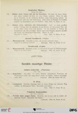 Gemälde neuzeitiger Meister (Nr. 136-313)