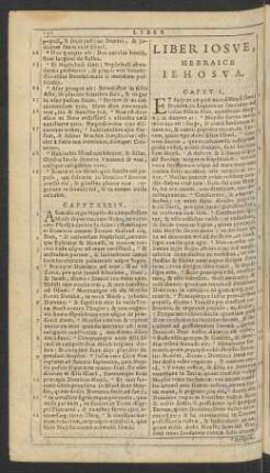 Liber Iosve, Hebraice Iehosva.