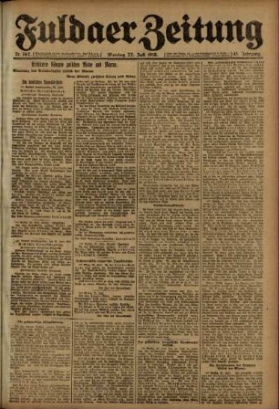 Ausgabe vom Montag, den 22. Juli 1918.