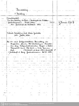 Besiedelung
