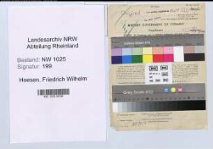 Entnazifizierung Friedrich Wilhelm Heesen , geb. 27.05.1899 (Buchhalter)