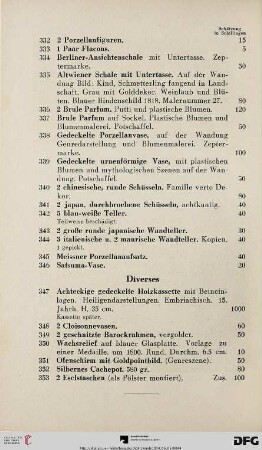 Diverses (Nr. 347-353)