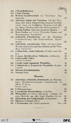 Diverses (Nr. 347-353)