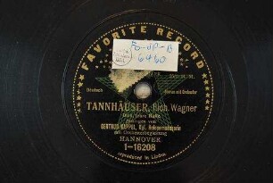 Tannhäuser : Dich, teure Halle / Rich. Wagner