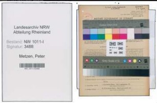 Entnazifizierung Peter Metzen , geb. 17.04.1911 (Buchhalter)