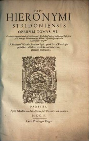 Opera omnia quae repiri potuerunt, 6 (1602)