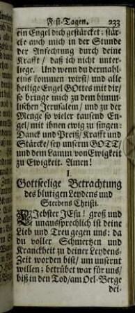 [Gottselige Paßions-Andachten.]