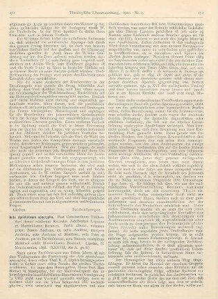 271-276 [Rezension] Acta Apostolorum apocrypha