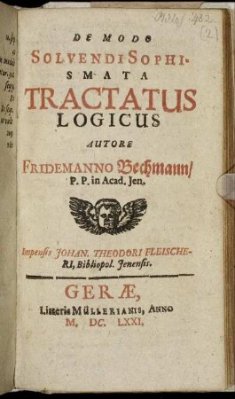 De Modo Solvendi Sophismata Tractatus Logicus