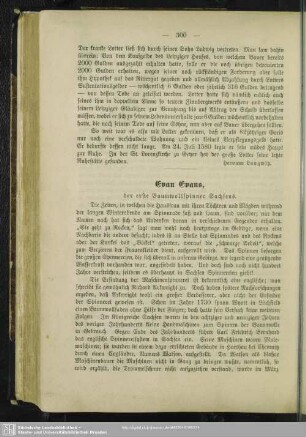 Evan Evans, der erste Baumwollspinner Sachsens