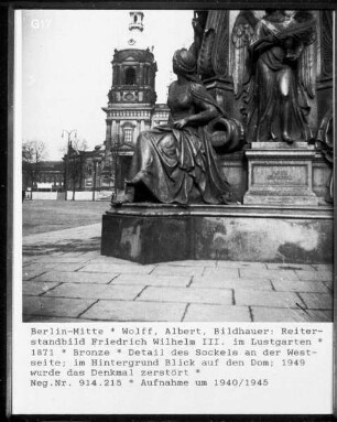 Reiterstandbild Friedrich Wilhelm III. im Lustgarten