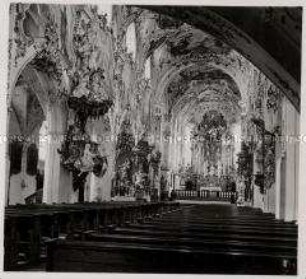 Rottenbuch, Klosterstiftskirche Mariä Geburt, Inneres, Gesamtansicht