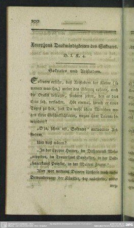 Xenophons Denkwürdigkeiten des Sokrates