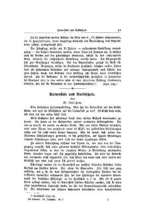 Universität und Volksschule