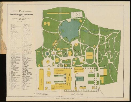 Plan der Niederschlesischen Gewerbe- u. Industrie-Austellung Görlitz 1905