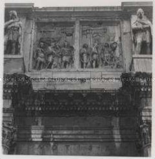 Rom, Konstantinsbogen (Triumphbogen) (Detail aus dem Fries)