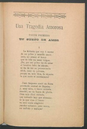 Parte primera - Un sueño de amor