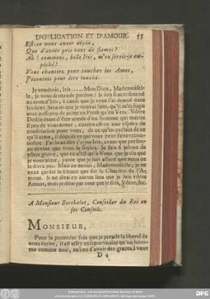 A Monsieur Berthelot, Conseiller du Roi en ses Conseils.