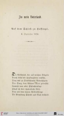 An mein Vaterland