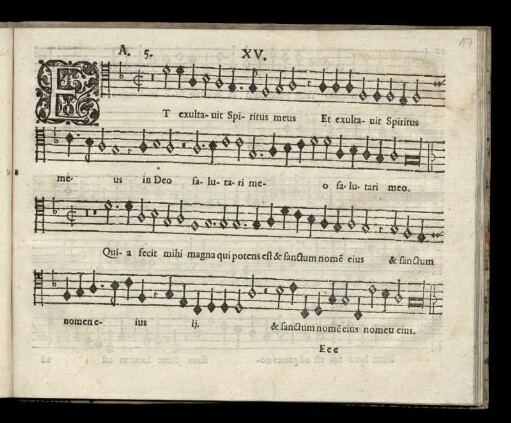 XV. Et exultauit spiritus meus (Secundi Toni)