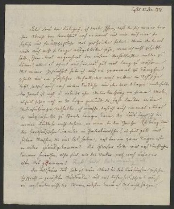 Brief von Wilhelm Grimm an Gunda von Savigny