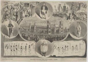 Gedenkblatt an das erste deutsche Sängerbundfest in Dresden,/ 22.-25. Juli 1865.