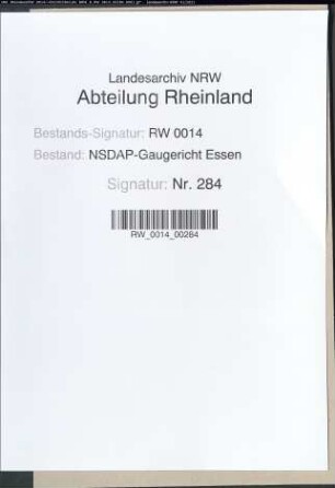 Zurückweisung der Beschwerde des Parteianwärters Bernhard EDELMANN, geb. 6.5.1892, Prokurist des RWE in Essen, gegen die Nichtaufnahme in die NSDAP wegen unsozialen Verhaltens im Beruf und früherer Mitgliedschaft in der Zentrumspartei.