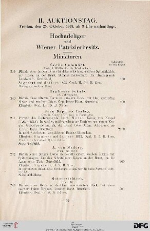 Miniaturen (Nr. 239-249)