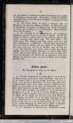Sechstes Kapitel. Die Bewegung der Erde um die Sonne