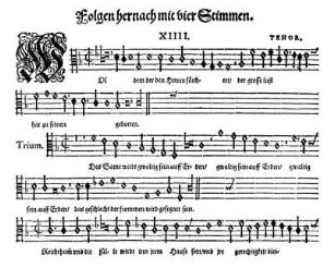 Folgen hernach mit vier Stimmen