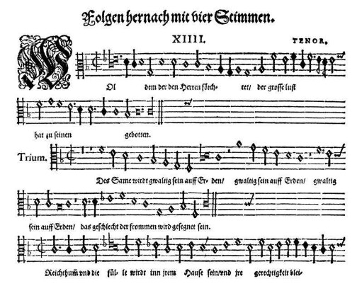 Folgen hernach mit vier Stimmen