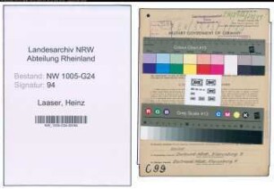 Entnazifizierung Heinz Laaser , geb. 22.04.1914 (Techn.Angestellter)