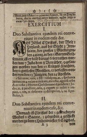 I. Duo Substantiva ejusdem rei conveniunt in eodem casu &c. - LXIV. Quædam Nomina Substantiva regunt Genitivum vel Ablativum.