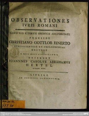 Observationes Iuris Romani