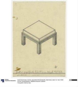 Hocker, gepolstert (Möbelentwürfe, Sitzmöbel)