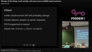Menage all the things, small and big, with open source LwM2M implementations