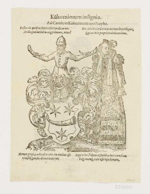Kuehorniorum insignia, aus: "Insignia sacrae Caesareae Maiestatis", Frankfurt 1579, S. 142 verso