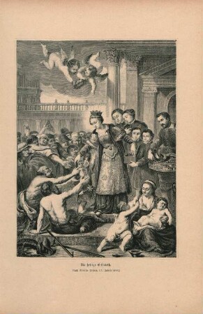 Die heilige Elisabeth. Nach Martyn Pepyn. (17. Jahrhundert.)