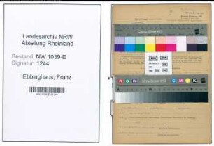 Entnazifizierung Franz Ebbinghaus , geb. 07.03.1908 (Schneider)