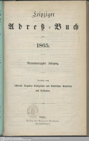 44.1865: Leipziger Adreß-Buch
