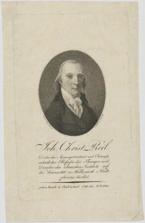 Bildnis des Joh. Christ. Reil
