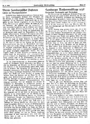 Hamburger Kirchenmusiktage 1938.