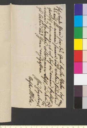 Brief von Goethe, Ottilie von geb. von Pogwisch an Goethe, Johann Wolfgang von
