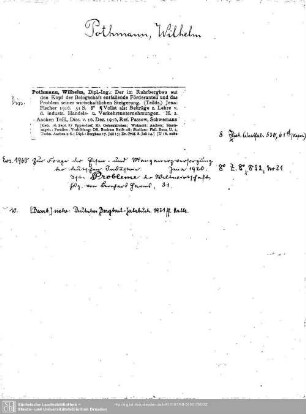 Pothmann, Wilhelm
