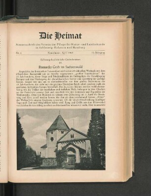Nr. 4. Neumünster, April 1965. 72. Jahrgang.