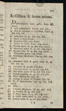 165-306, In Octavo & forma minori