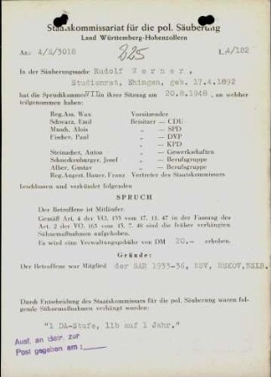 Werner, Rudolf
