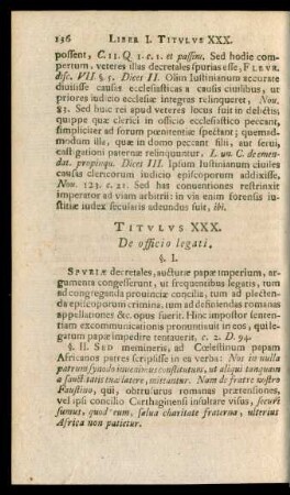 Titulus XXX. De officio legati.