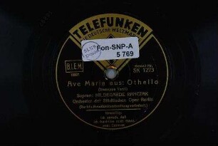 Ave Maria aus : Othello / (Giuseppe Verdi)
